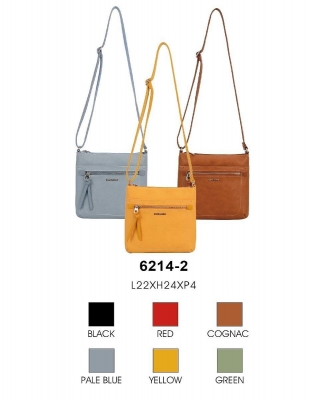 1 Box (15pcs) David Jones Crossbody Bags 6214-1 ASSORTED